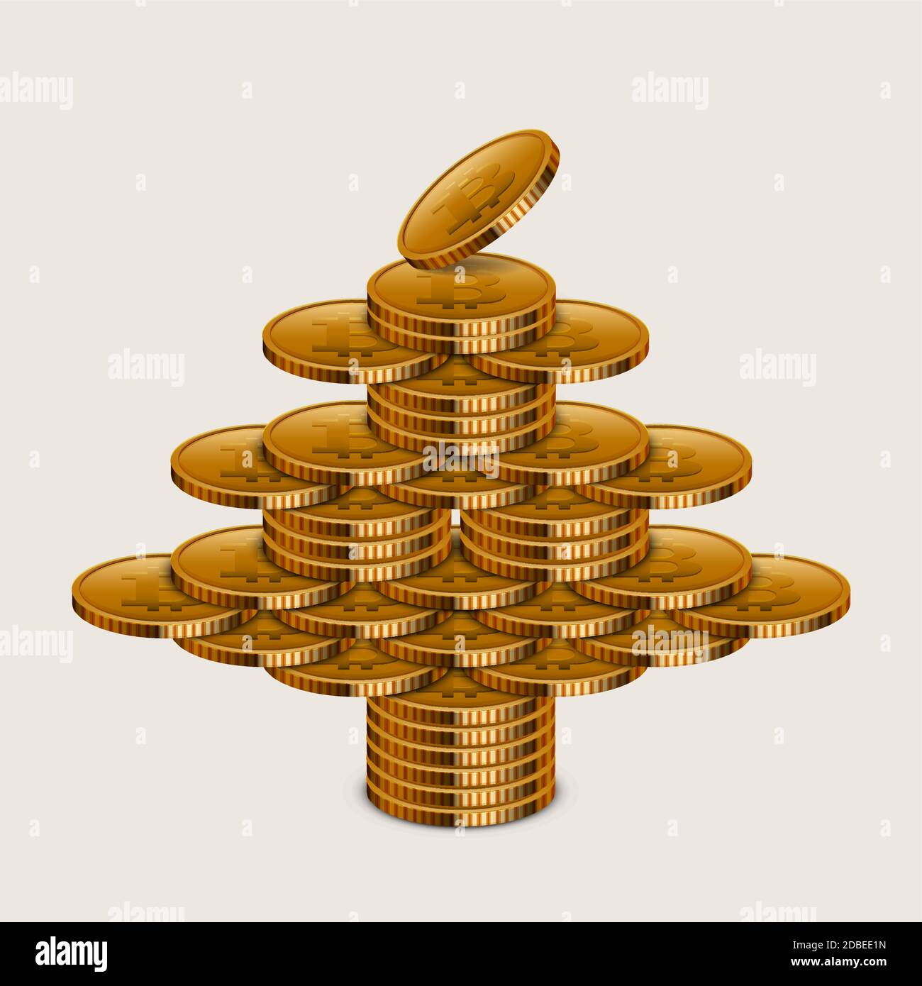 Vecteur moderne concept or argent et arbre Chrisnmas. Illustration de Vecteur