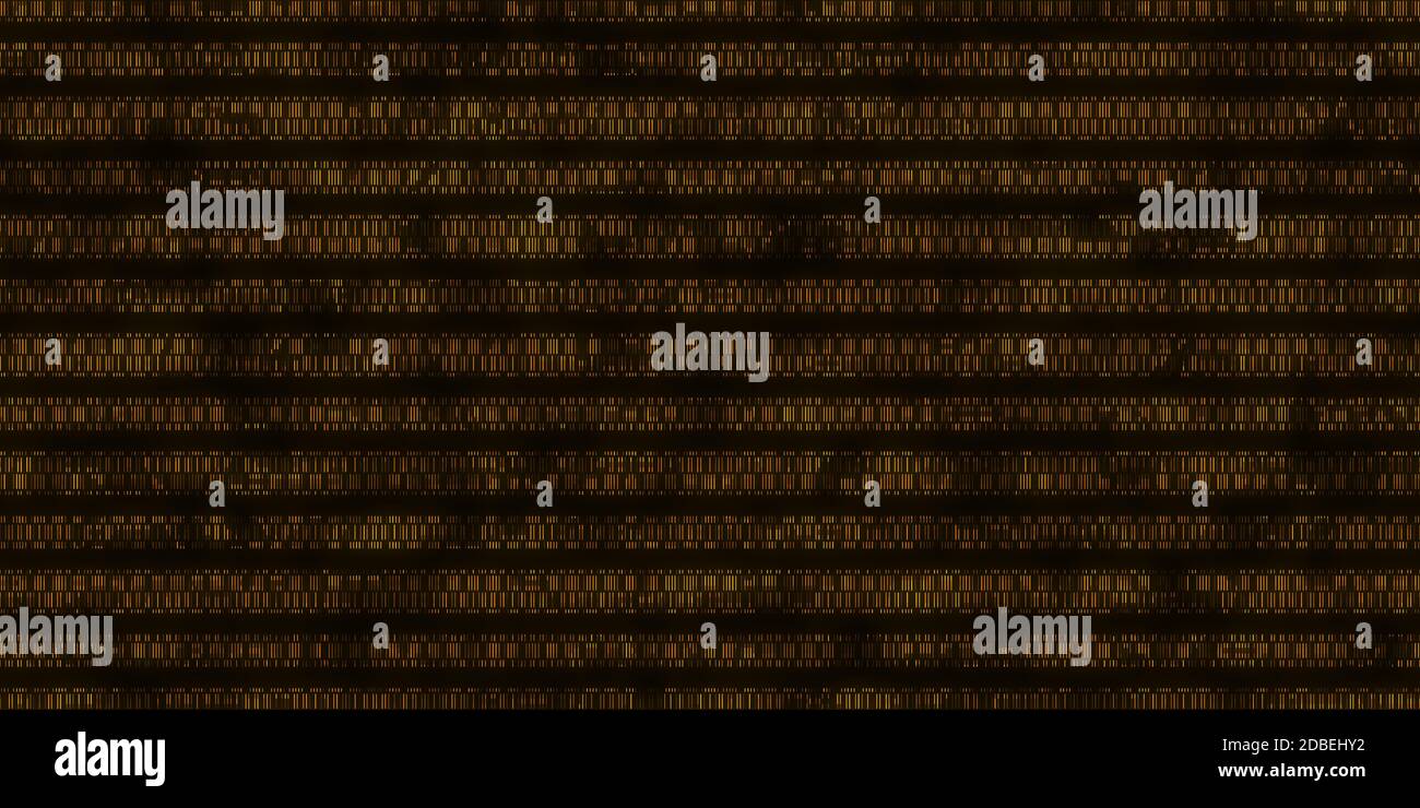 L'ADN Code Orange Données d'arrière-plan. La science sans code de données génétiques séquence de sortie. Les droits de l'individualité des toiles de code. Banque D'Images