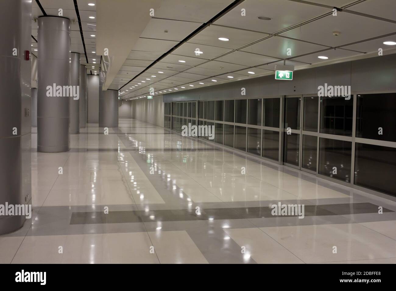 Intérieur futuriste de l'aéroport de guangzhou Banque D'Images
