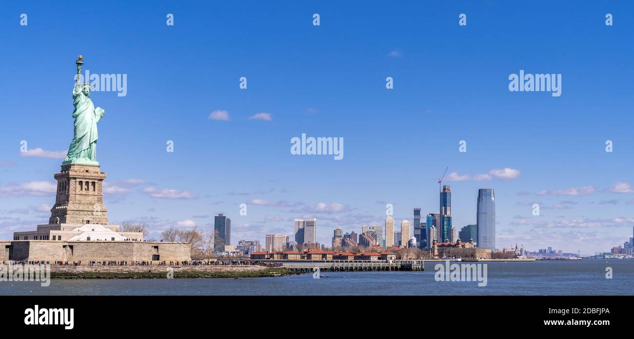 Statue de Liberty Manhattan New York Banque D'Images