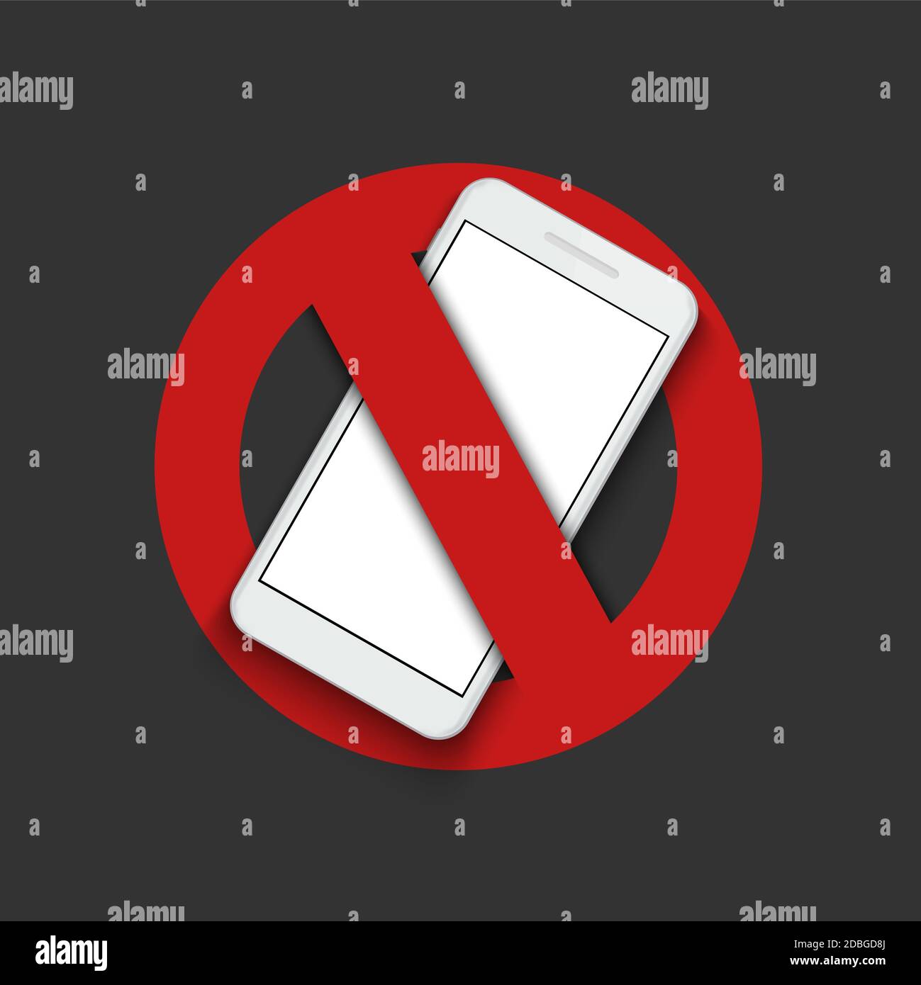 signer : permet d'éteindre le téléphone. Illustration de Vecteur