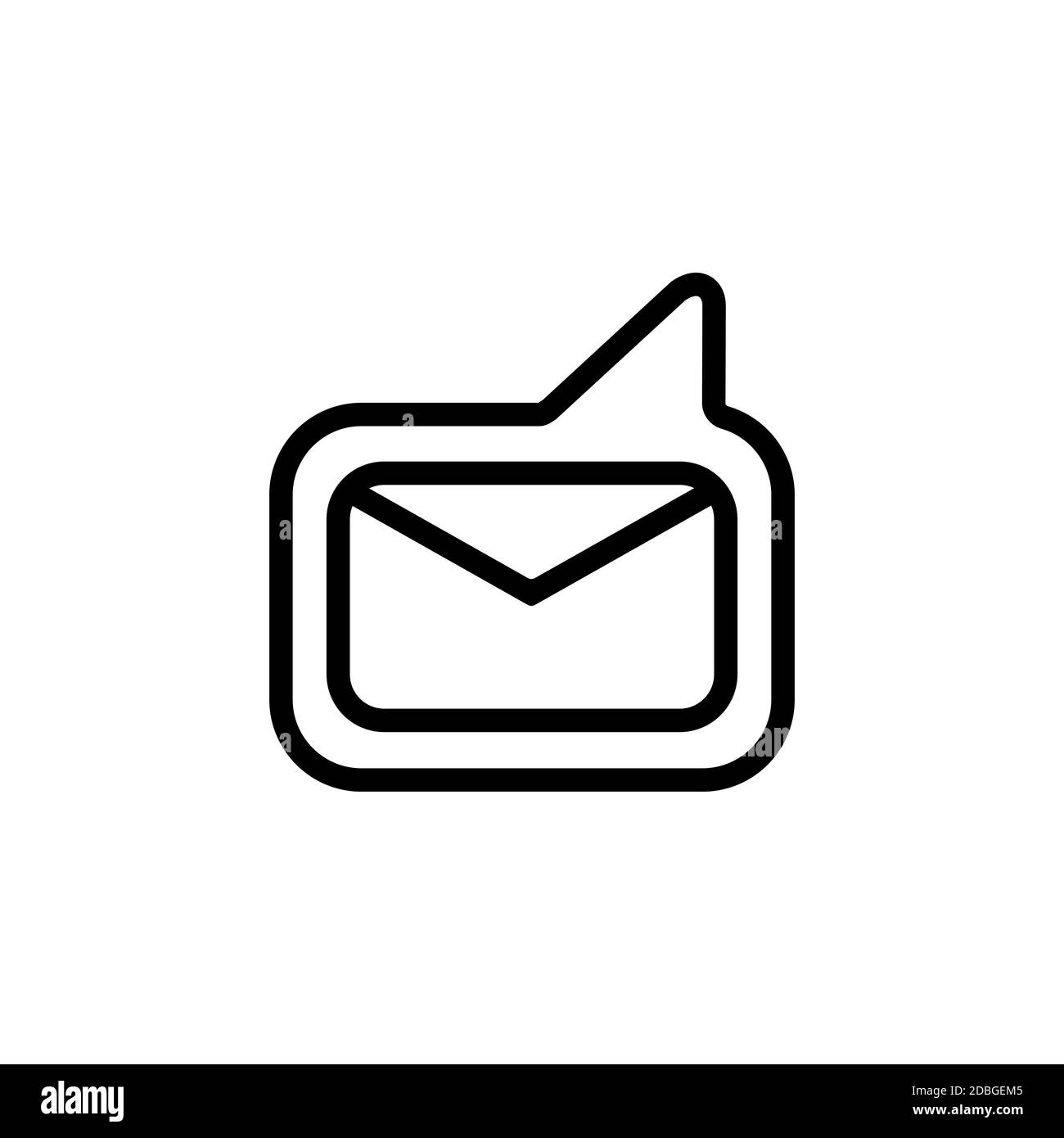 Icône de message. Panneau de discussion. Communication. Vecteur sur fond blanc isolé. SPE 10 Illustration de Vecteur