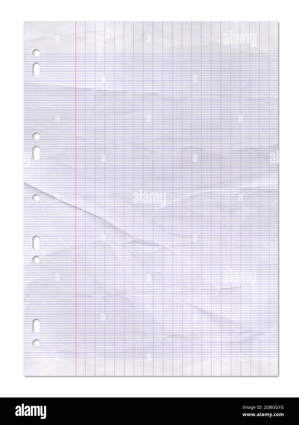 Arrière-plan de texture de feuille de papier doublée usé Photo