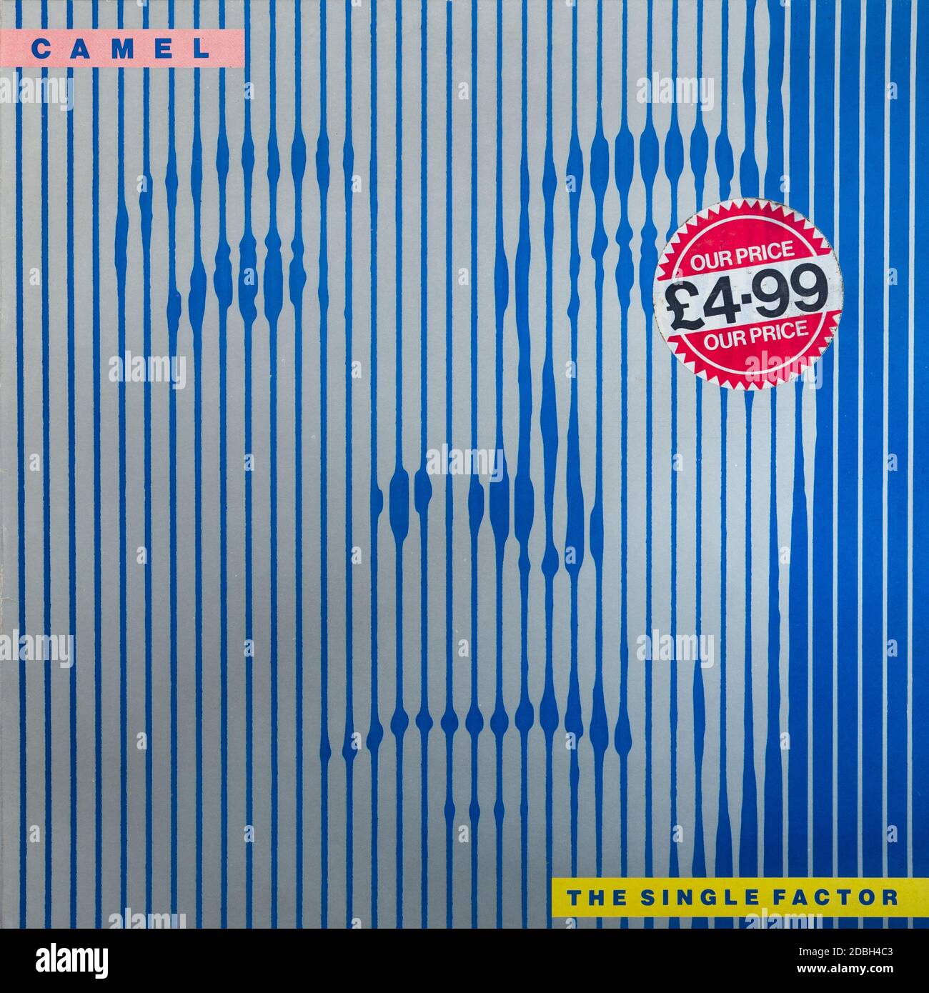 Camel 1982 album The Single Factor, vinyle LP album couverture Banque D'Images