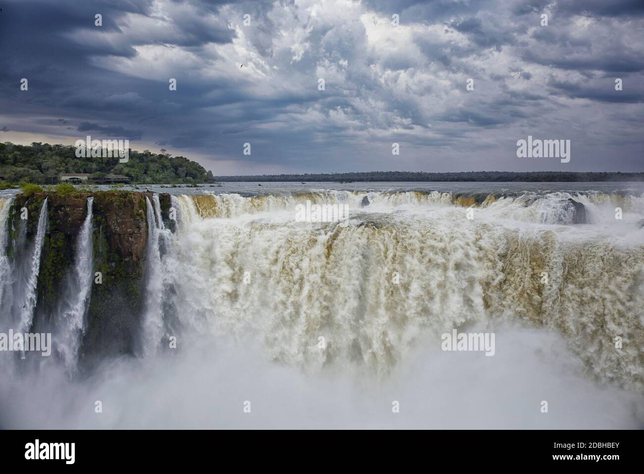 Argentine, Parc national d'Iguassu, chutes d'Iguassu, Mbigua Banque D'Images