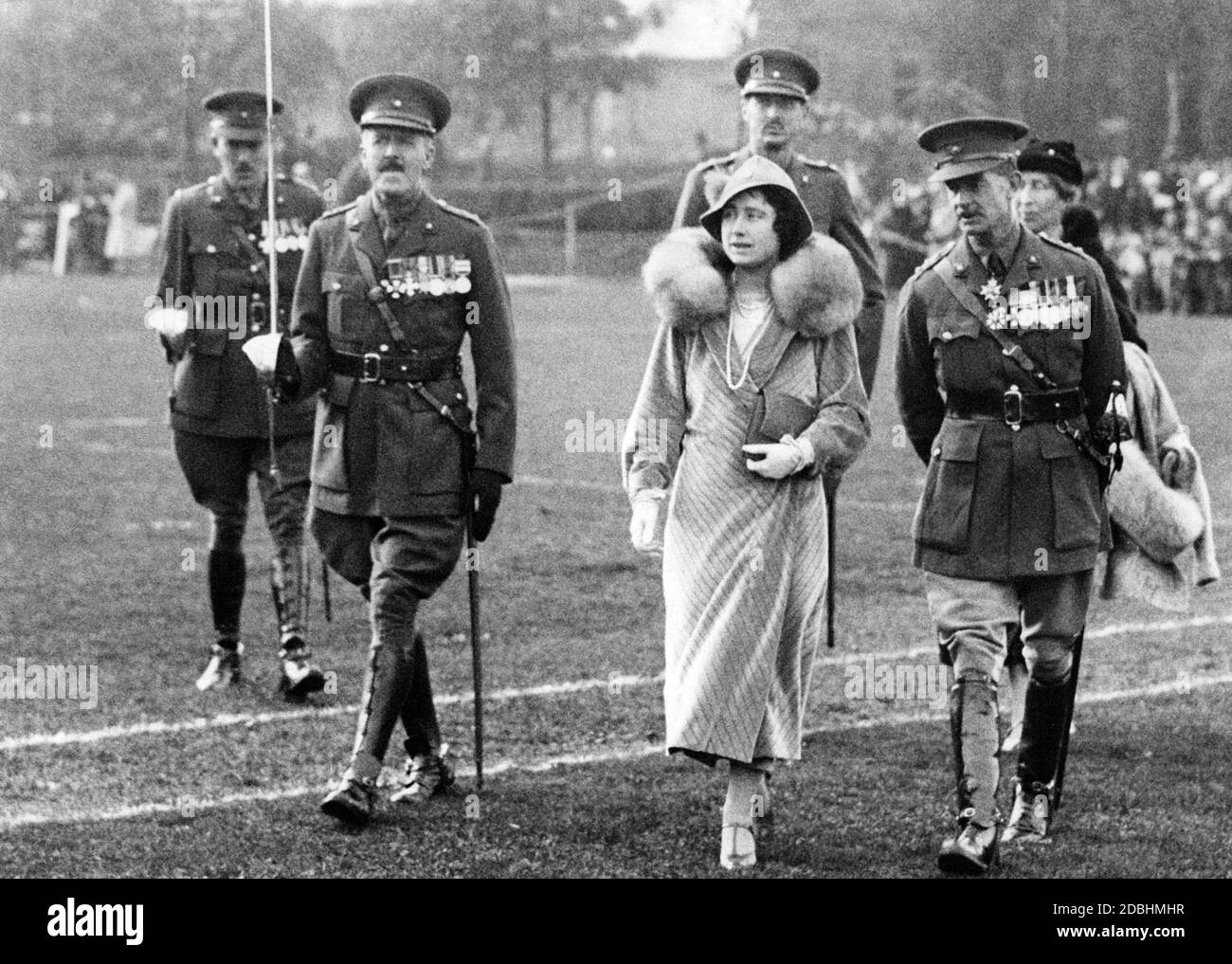 La reine Elizabeth envoie le 1er Bataillon de l'infanterie légère du Yorkshire du roi George VI pour une mission à Gibraltar. Banque D'Images