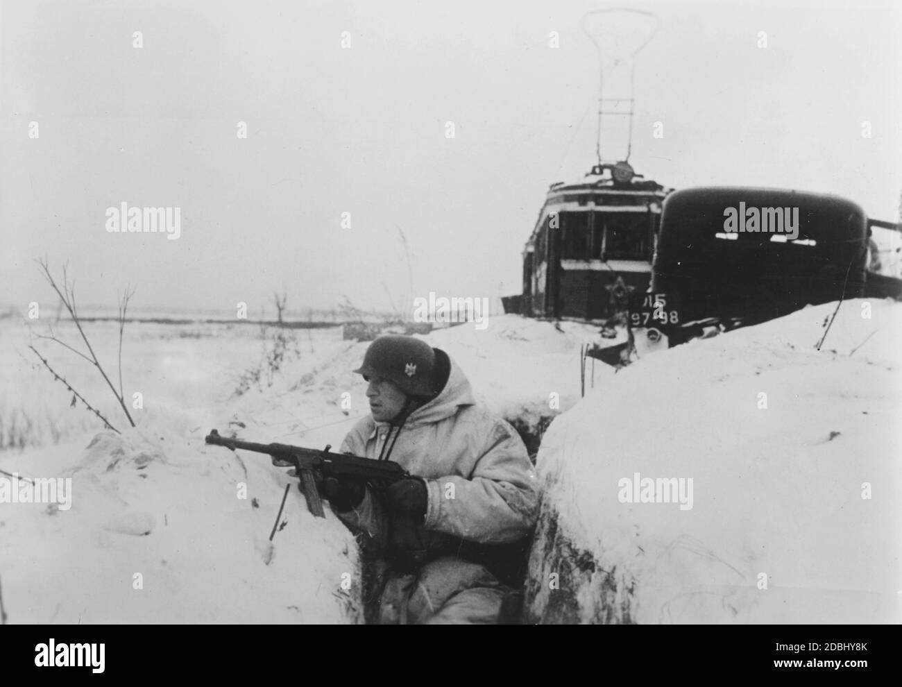 De Quoi Souffrent Les Soldats Allemands Durant L Hiver 1942 Parka d'hiver de l'armée allemande Banque de photographies et d’images