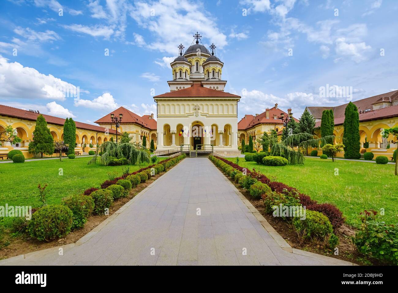 Cathédrale de couronnement à la Citadelle d'Alba, en Caroline. Alba Iulia, Roumanie Banque D'Images