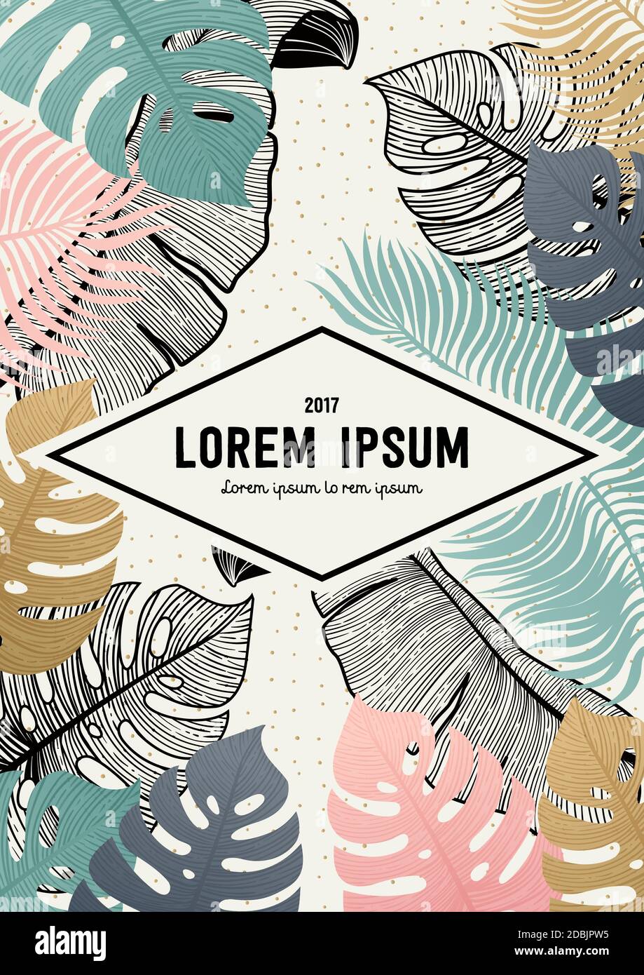 Modèle élégant vintage avec fleurs d'été. Illustration de style rétro dessinée à la main. Collection de modèles vectoriels vintage avec plantes. Style de gravure Illustration de Vecteur