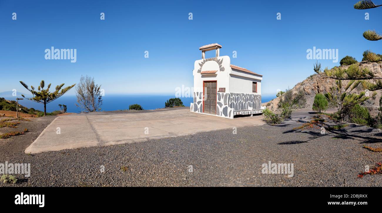 La Gomera - petite chapelle idyllique Ermita de Coromoto Banque D'Images