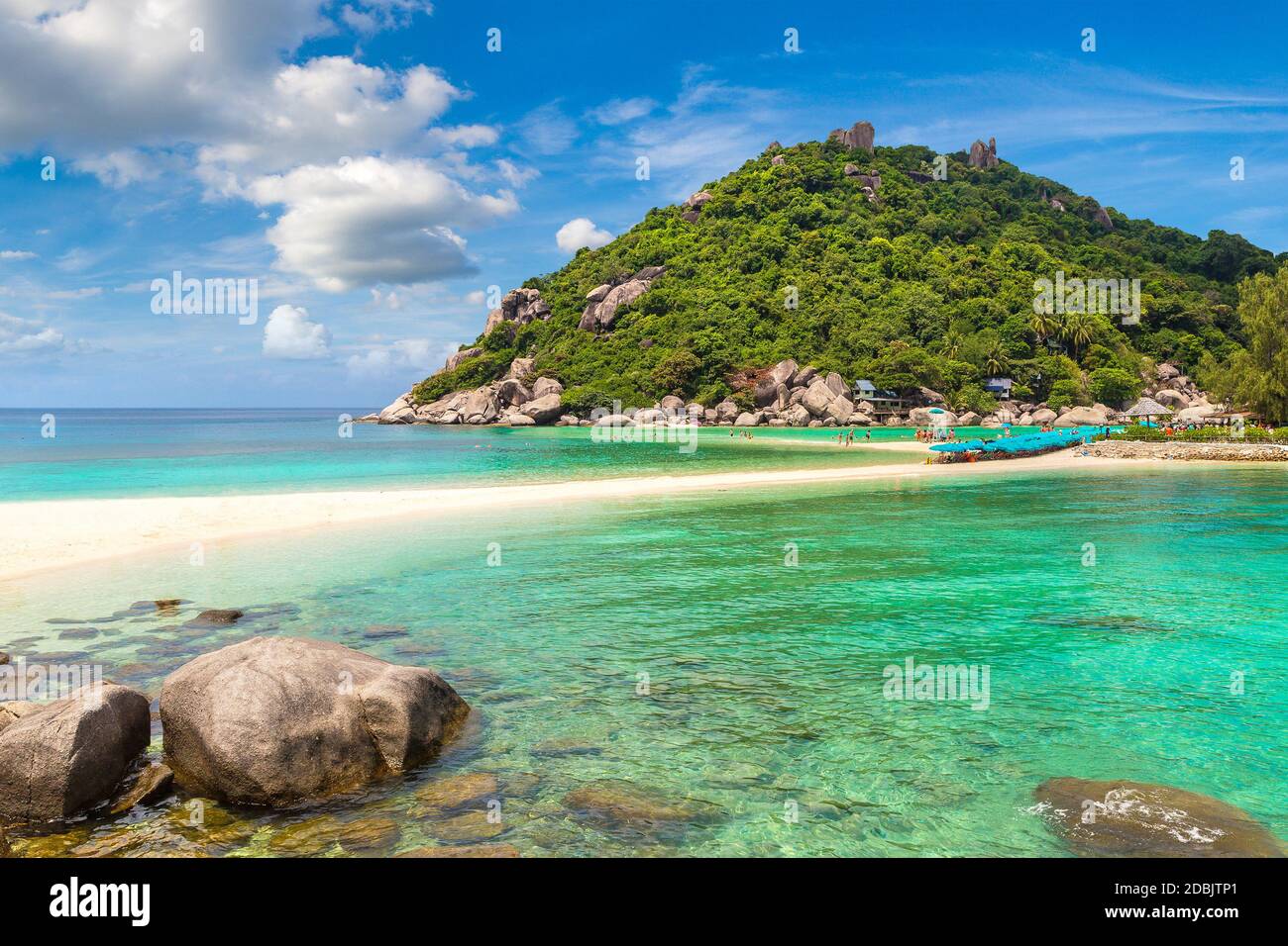 Île de Nang Yuan, Koh Tao, Thaïlande en été Banque D'Images