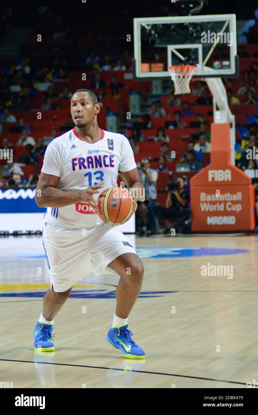 Boris Diaw. L'Équipe nationale de basket-ball en France. Coupe du Monde de la FIBA, l'Espagne 2014 Banque D'Images