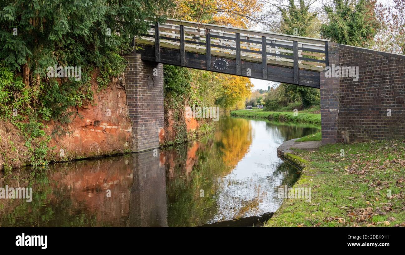 Canal à Stourport sur Severn, Worcestershire, Angleterre Banque D'Images