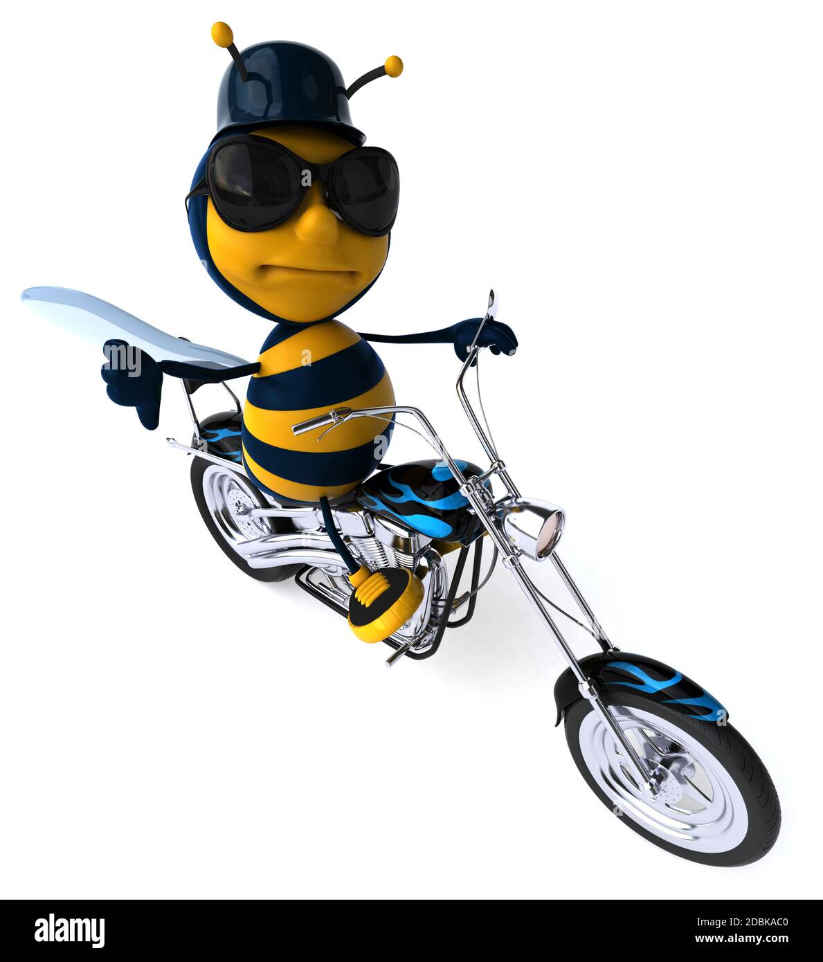 Bee Fun - 3D Illustration Banque D'Images