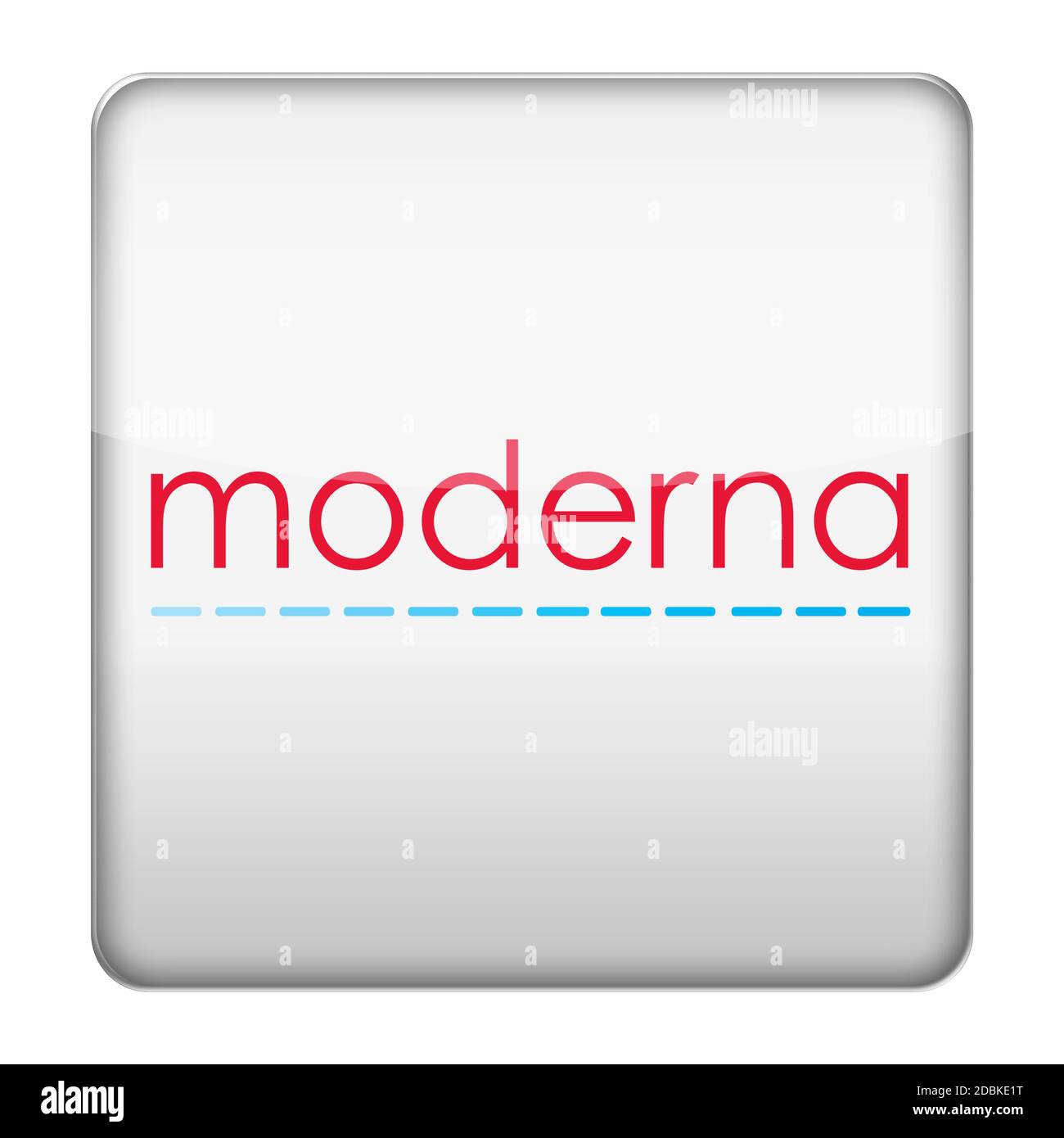 Icône du logo Moderna Banque D'Images