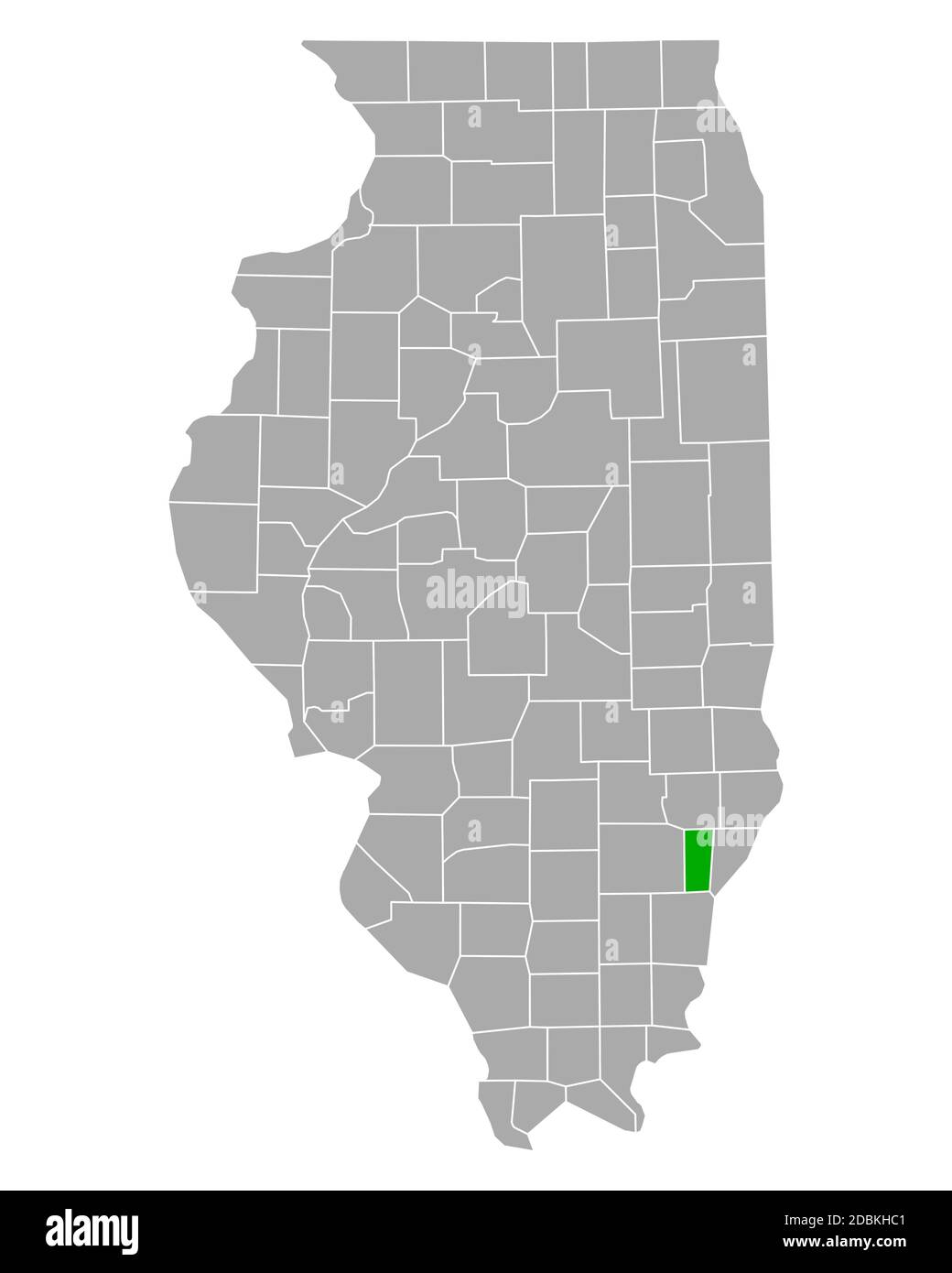 Carte d'Edwards dans l'Illinois Banque D'Images