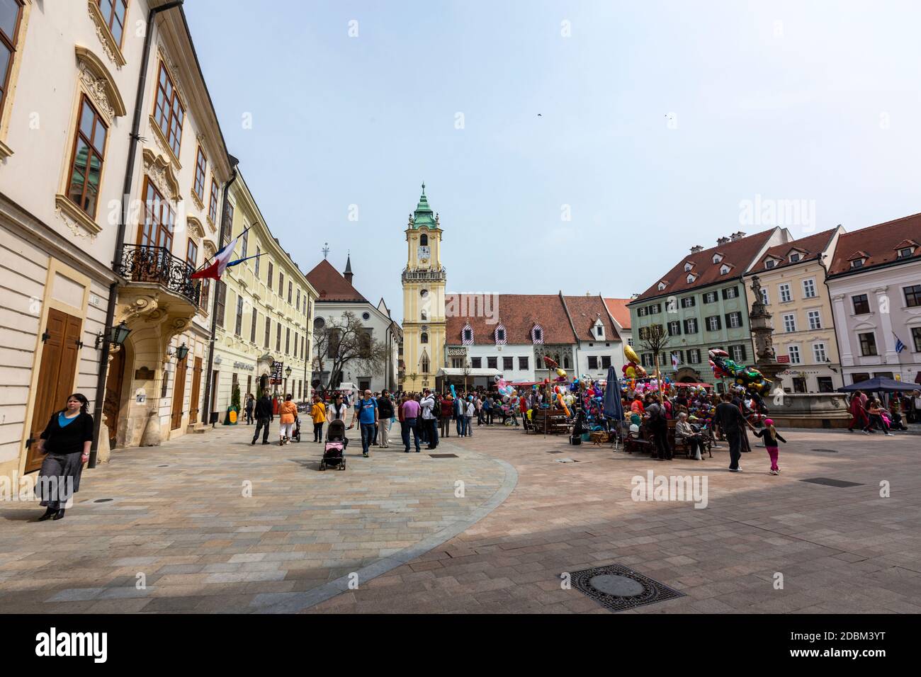 Hôtel de ville ancien, Hlavné námestie , place principale, Vieille ville, Bratislava, Slovaquie Banque D'Images