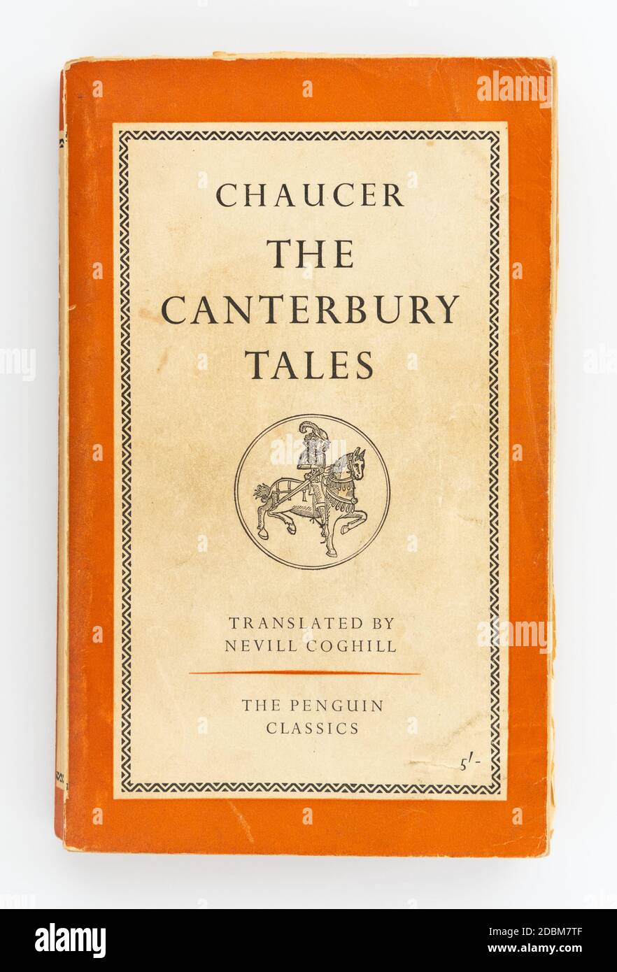 Chaucer - The Centerbury Tales - Penguin classique vintage livre de poche livre Banque D'Images