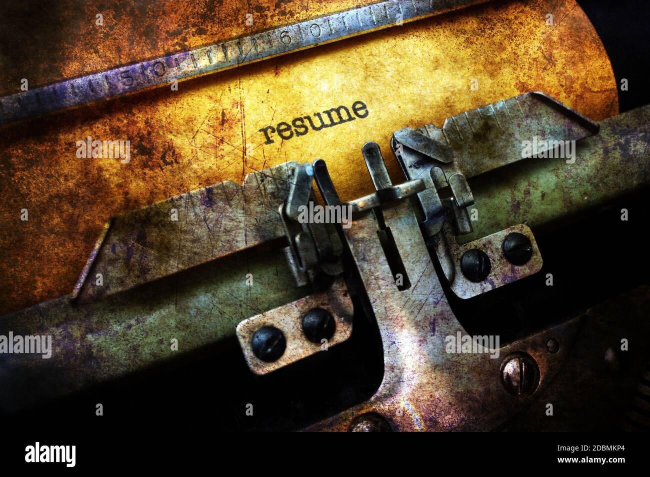 Reprendre le concept grunge typewriter Banque D'Images