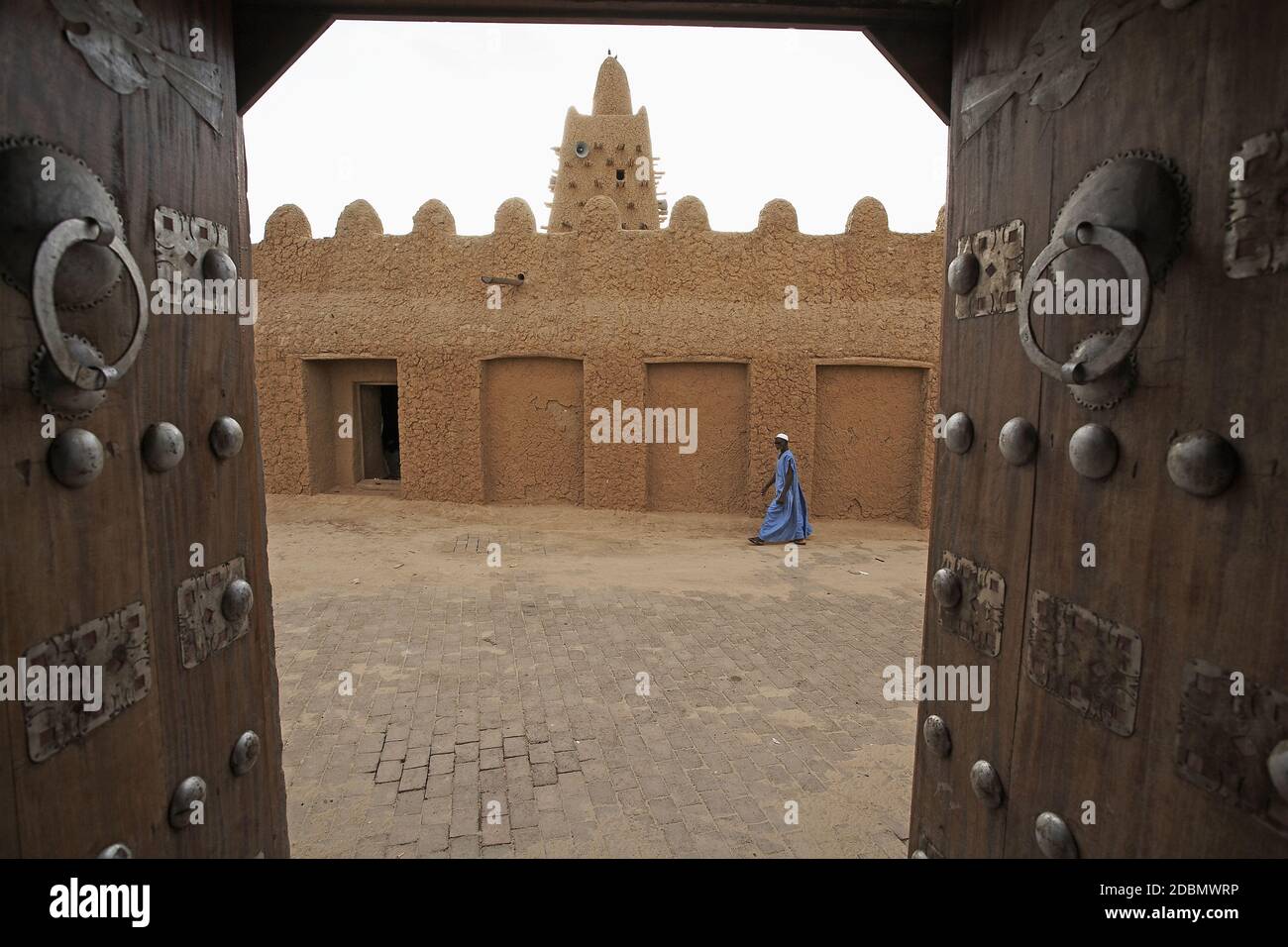 Mosquée Djingareyber à Tombouctou, Mali, Afrique de l'Ouest Banque D'Images