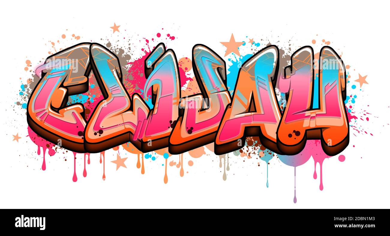 Bannière De Graffiti Avec Bombe Aérosol Et éléments De Conception D'art De  Rue Art Vectoriel Graffiti De Style Sauvage Sale