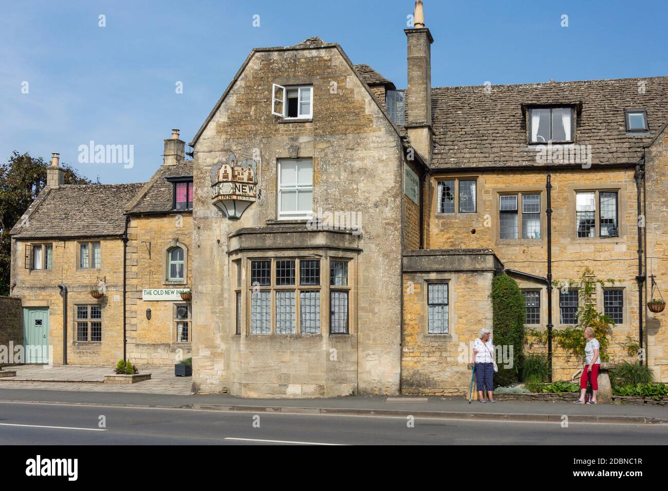 The Old New Inn, Risssington Road, Bourton-on-the-Water, Gloucestershire, Angleterre, Royaume-Uni Banque D'Images