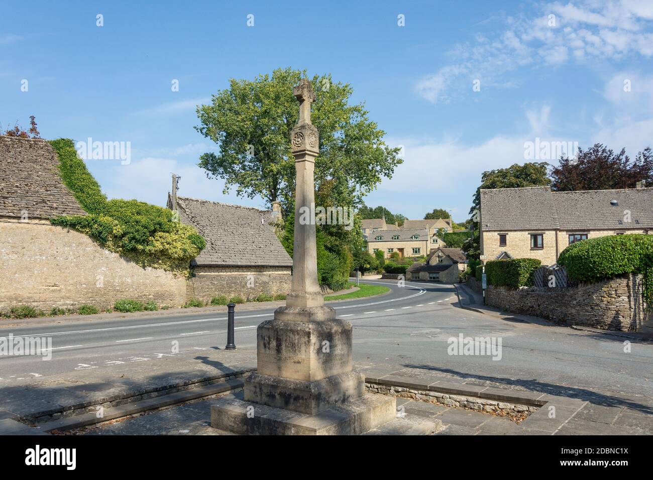 War Memorial, Meadow Lane, Fulbrook, Oxfordshire, Angleterre, Royaume-Uni Banque D'Images