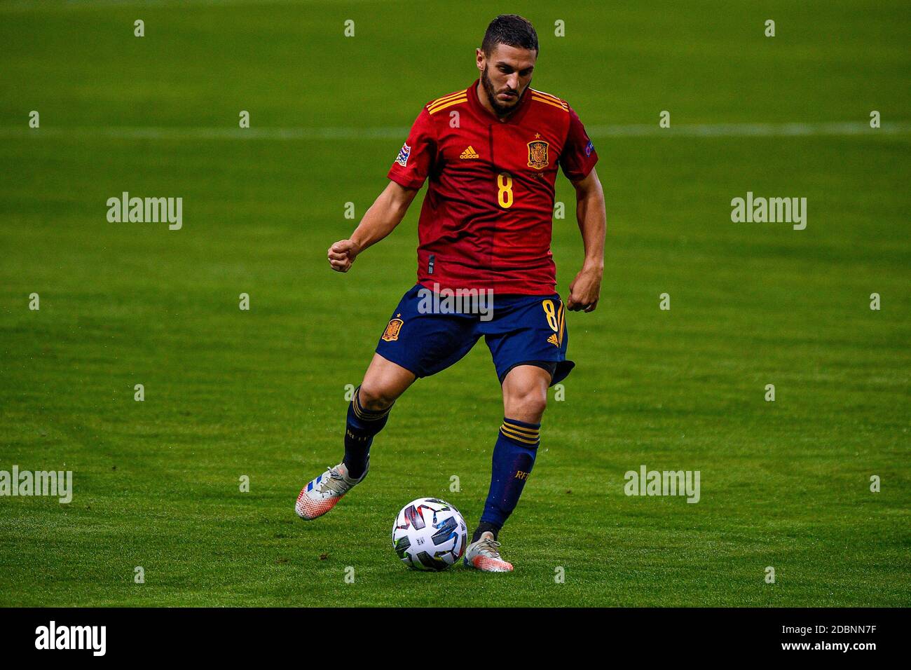 SÉVILLE, ESPAGNE - NOVEMBRE 17 : Koke d'Espagne lors du match de l'UEFA Nations League entre l'Espagne et l'Allemagne à l'Estadio la Cartuja de Sevilla le 14 novembre 2020 à Séville, Espagne (photo de Pablo Morano/Orange Pictures) Banque D'Images