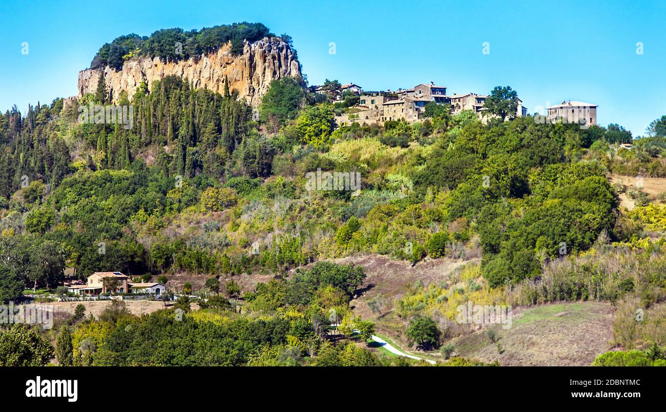 Paysage à Orvieto dans la province de Terni en Ombrie Italie Banque D'Images