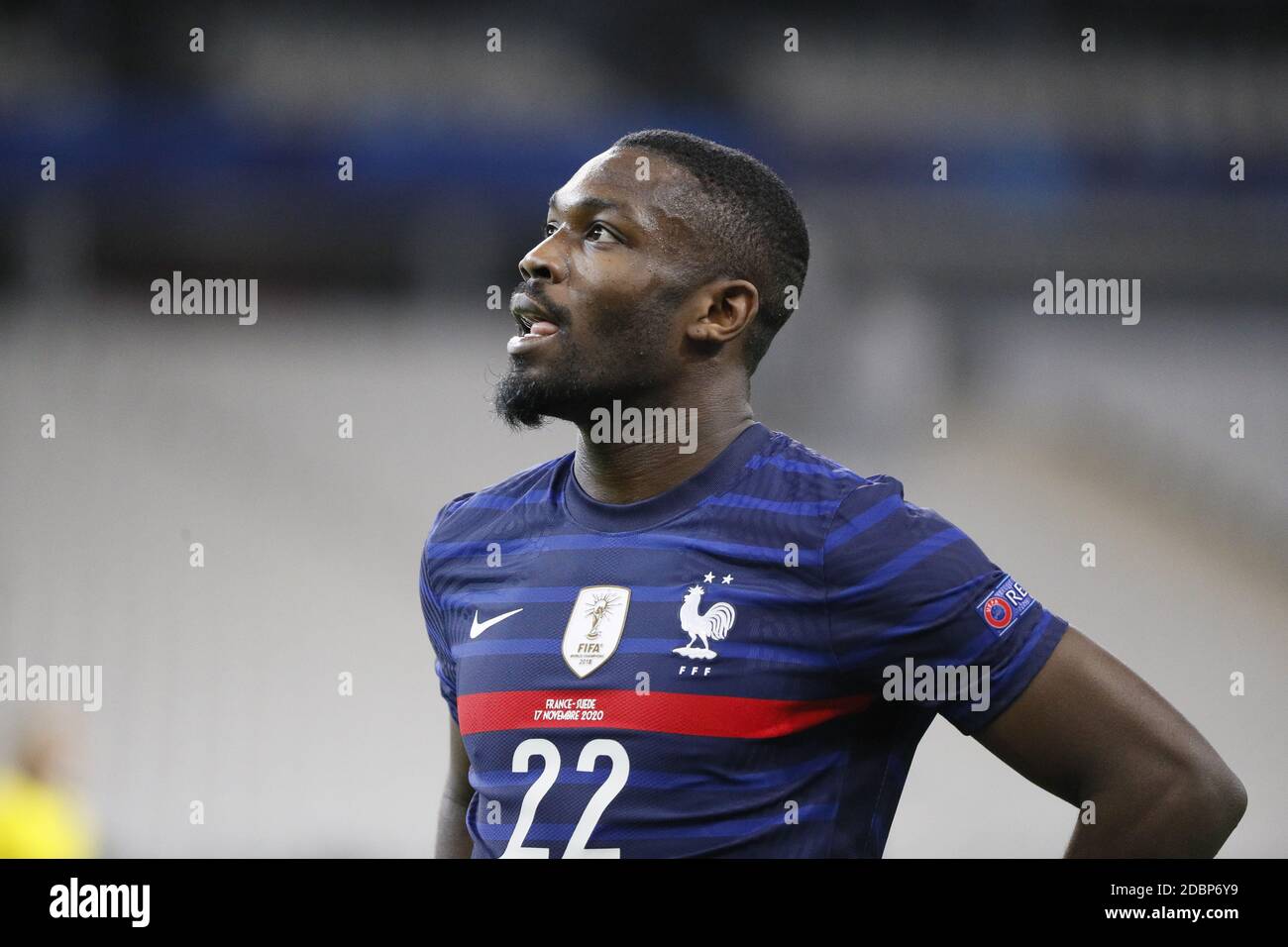 Marcus Thuram (FRA) a réagi lors du match de football de la Ligue des Nations de l'UEFA entre la France et la Suède le 17 novembre 2020 au Stade de France à Saint-Denis, France - photo Stephane Allaman / DPPI / LM Banque D'Images