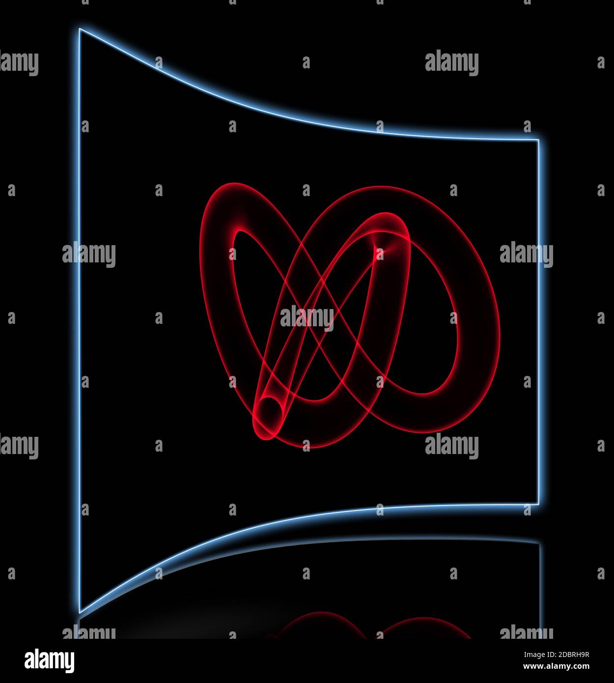 Torus knot fait en 3d software Banque D'Images