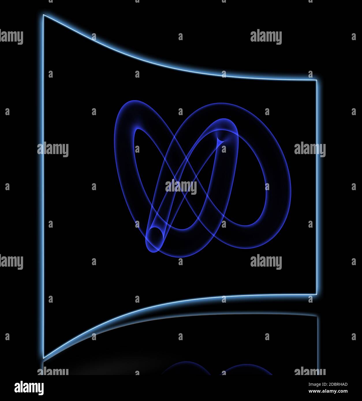 Torus knot fait en 3d software Banque D'Images