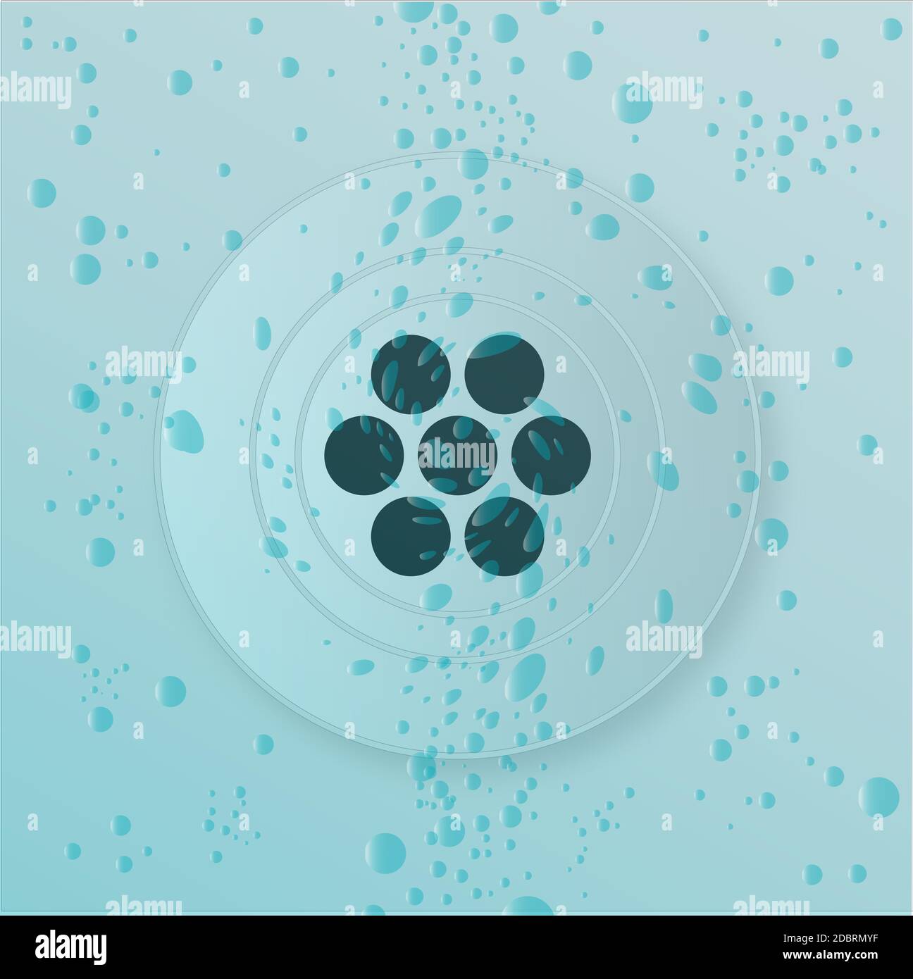 Une baignoire ou l'évier plughole grâce à l'eau pétillante Banque D'Images