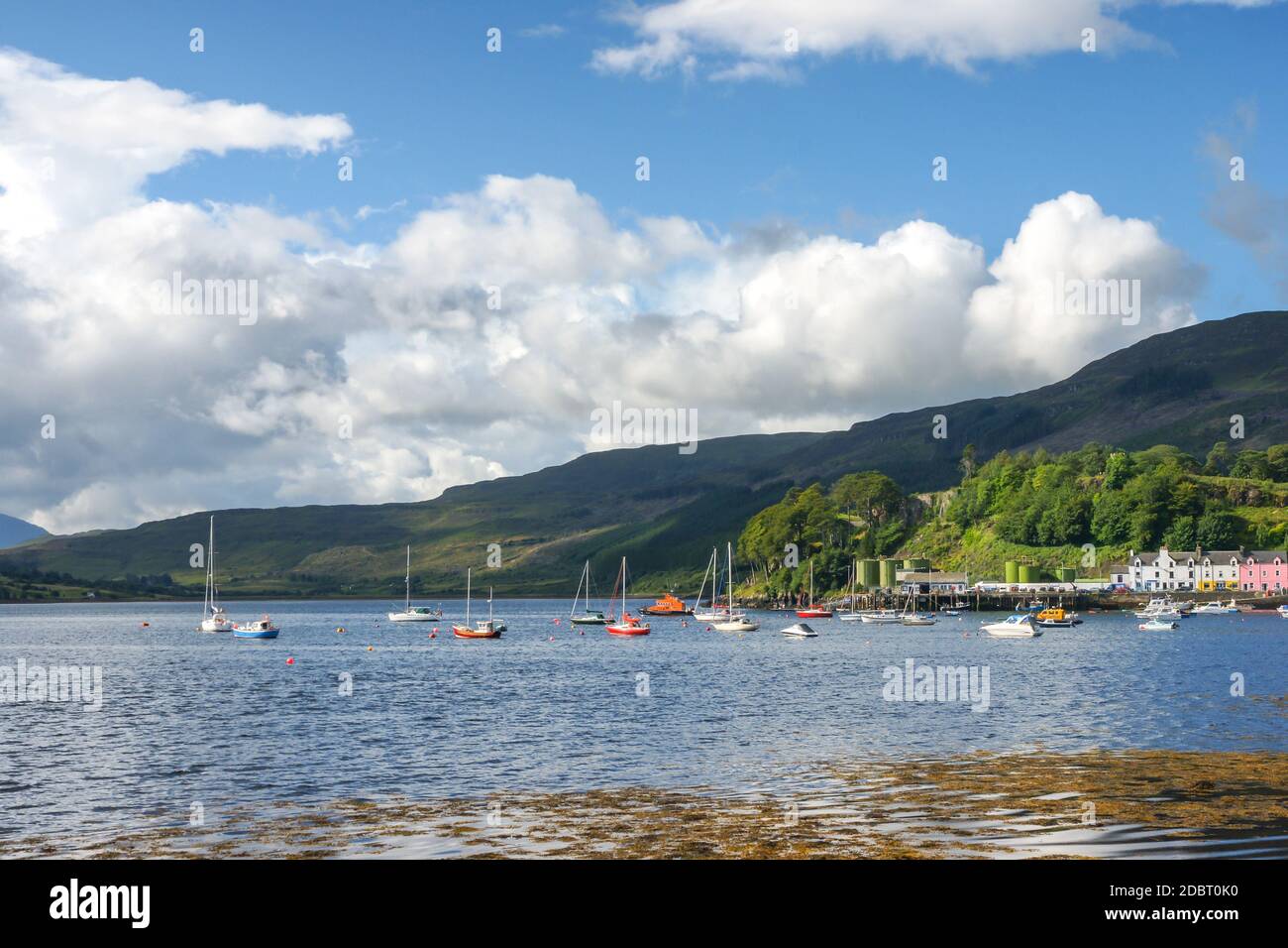 Port de Portree, Isle os Skye Banque D'Images
