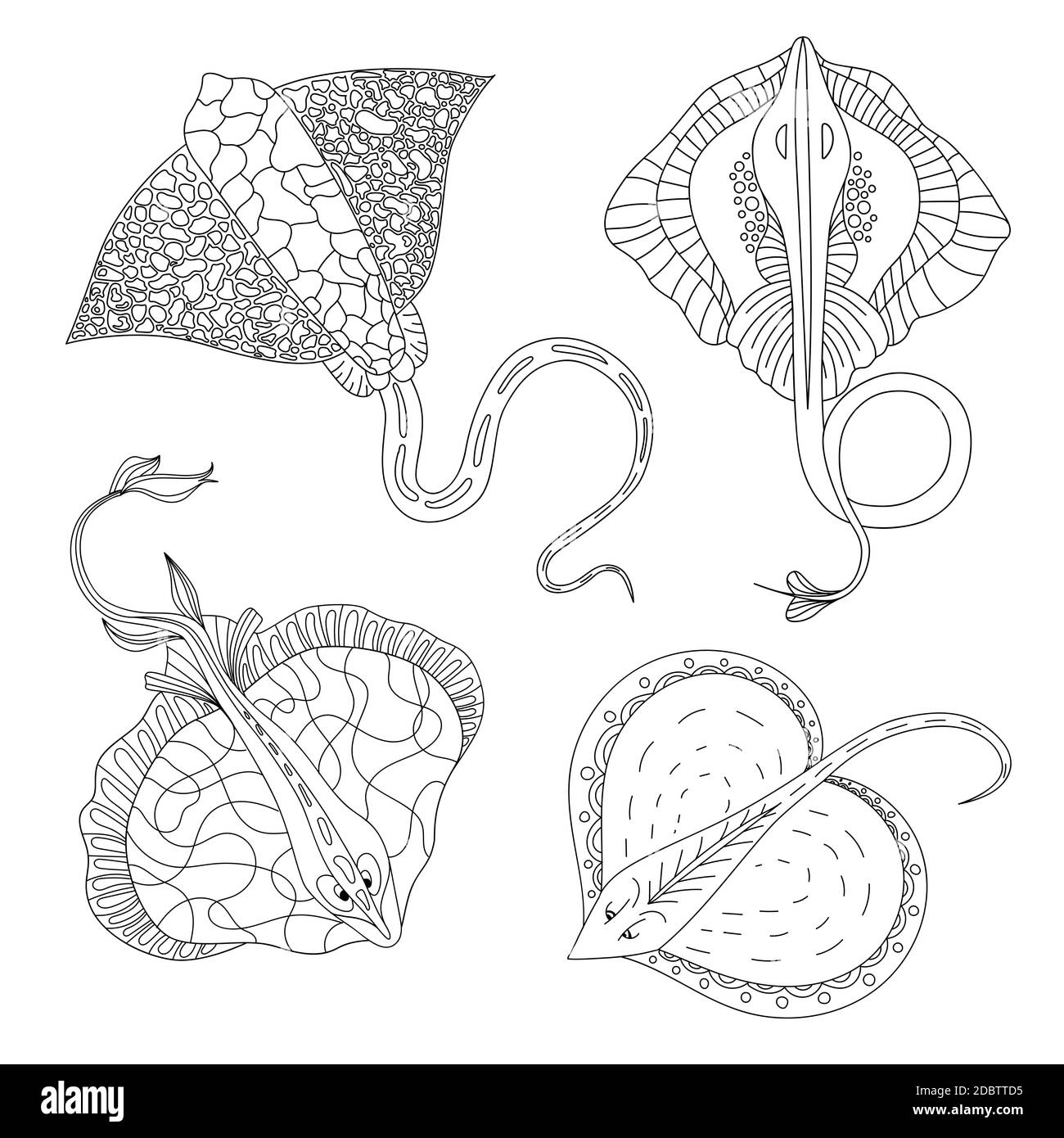Coloration. Livre de coloriage. Livre de coloriage avec une photo d'une cheminée de style zentangle. Dessin d'esquisse à main levée anticontrainte. Illustration vectorielle Banque D'Images