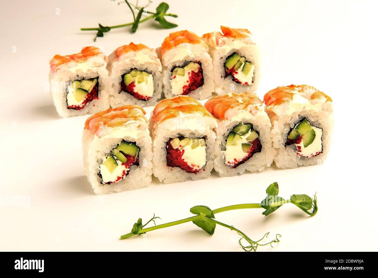 japon nourriture sushi riz roulent poisson Banque D'Images