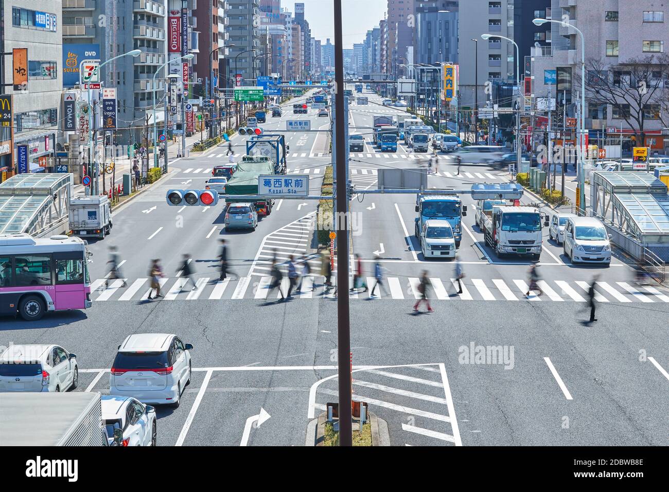 Rues de Tokyo, Japon Banque D'Images