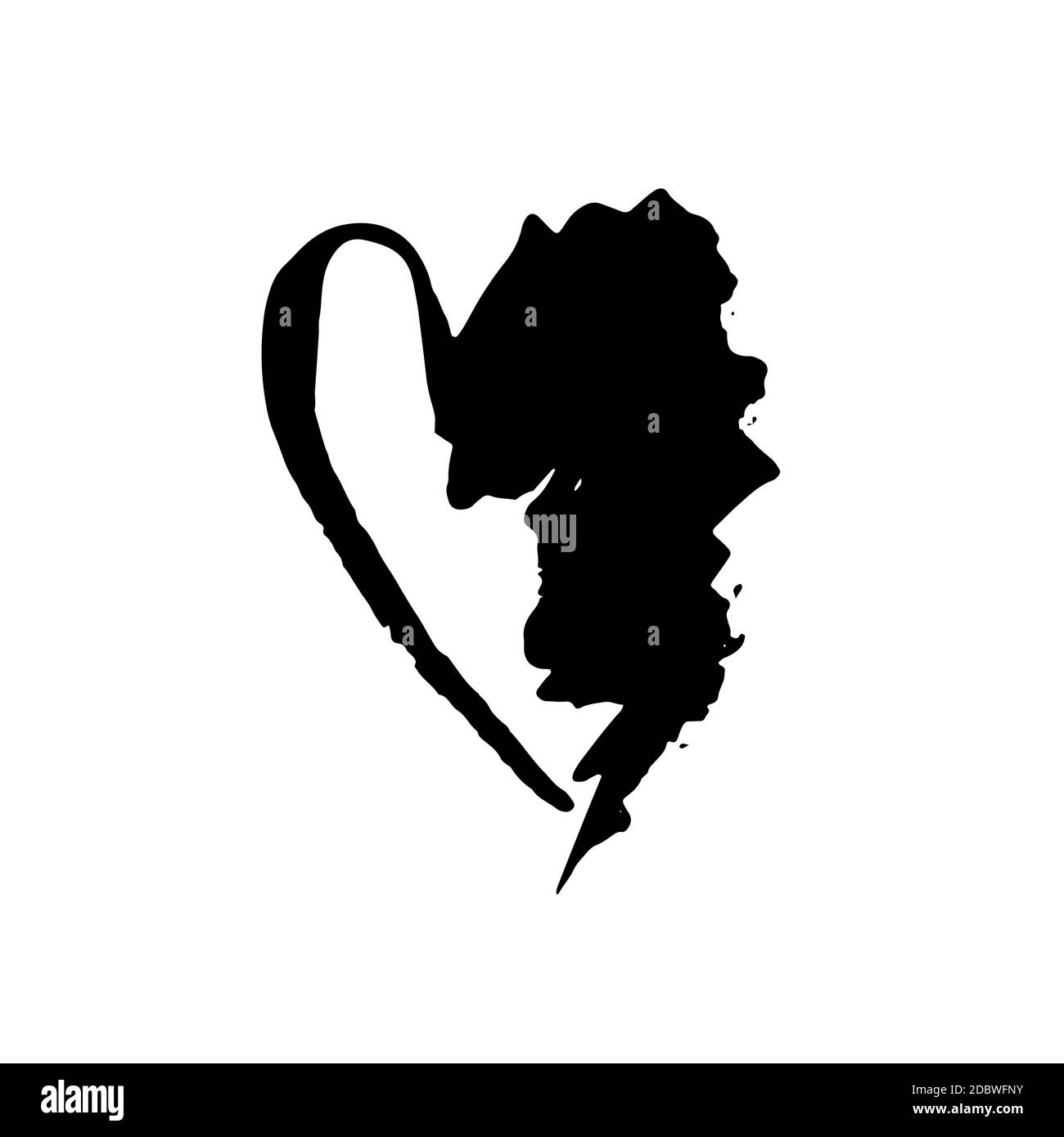 Grunge cœur. Valentine day imprimer. Vector illustration. Illustration de Vecteur Grunge cœur. Valentine day imprimer. Vector illustration. Illustration de Vecteur
