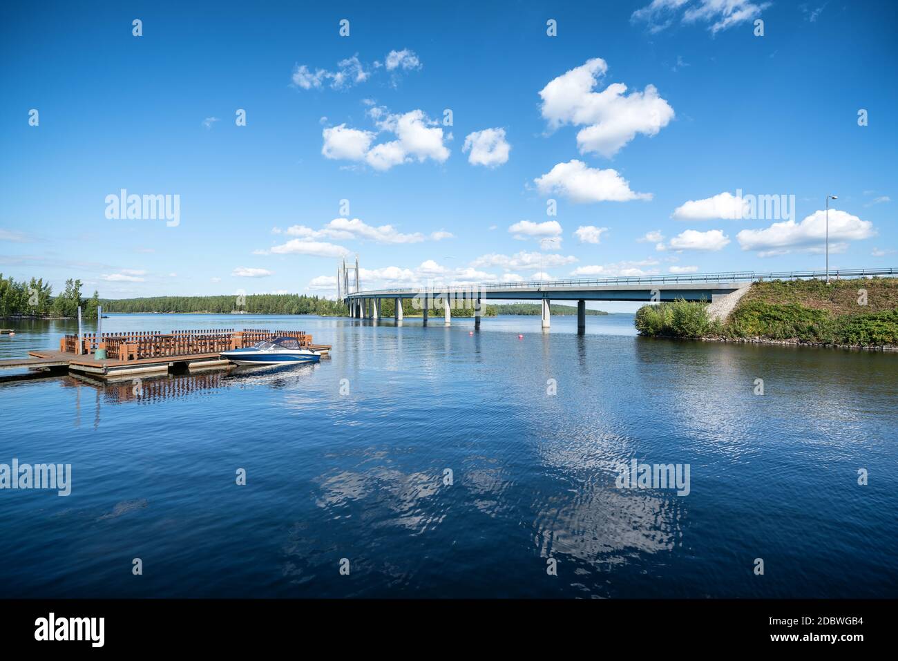 Pont de Kärkinen près de Jyväskylä, en Finlande Banque D'Images