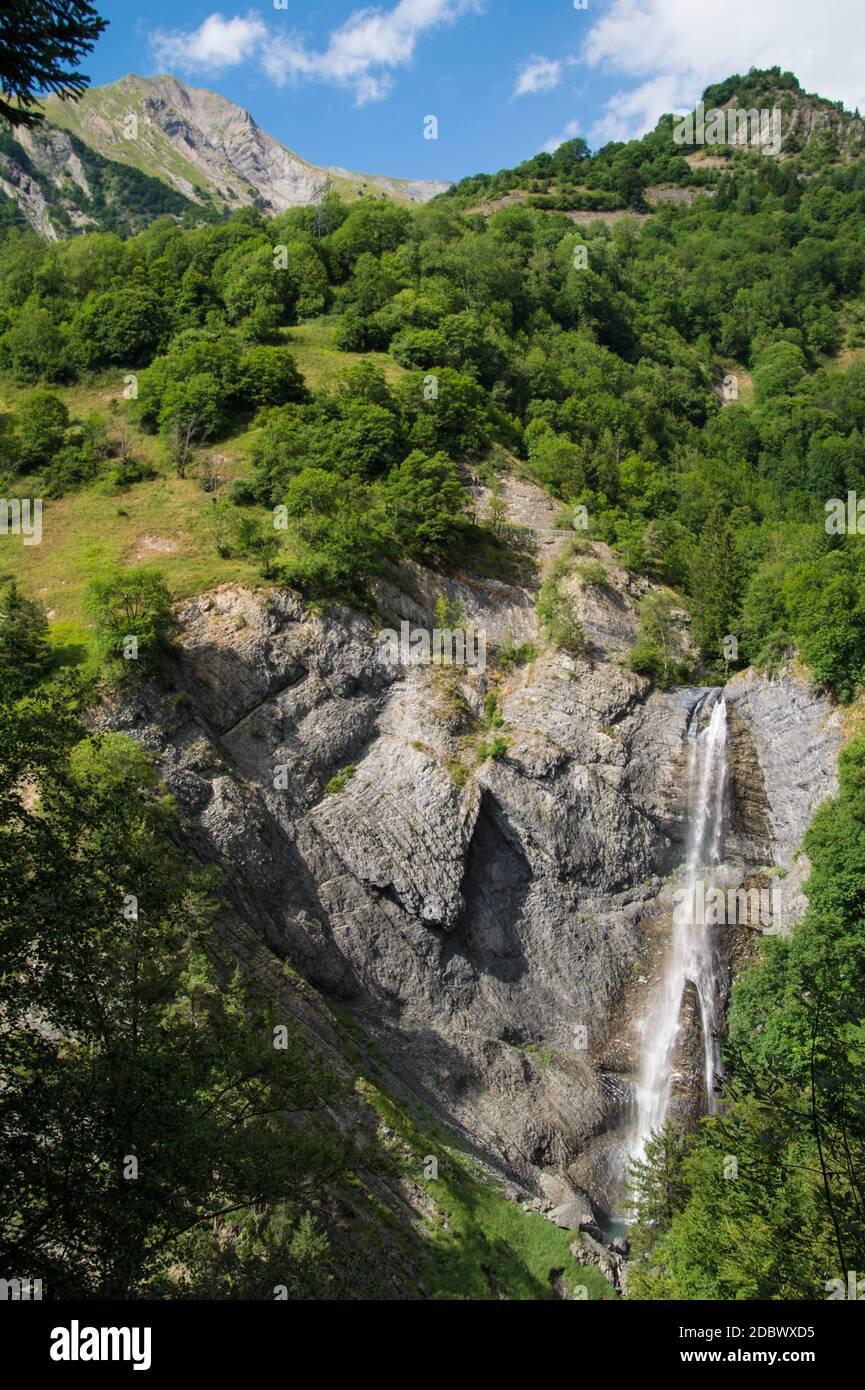 Cascade de confolens,isère,France Banque D'Images