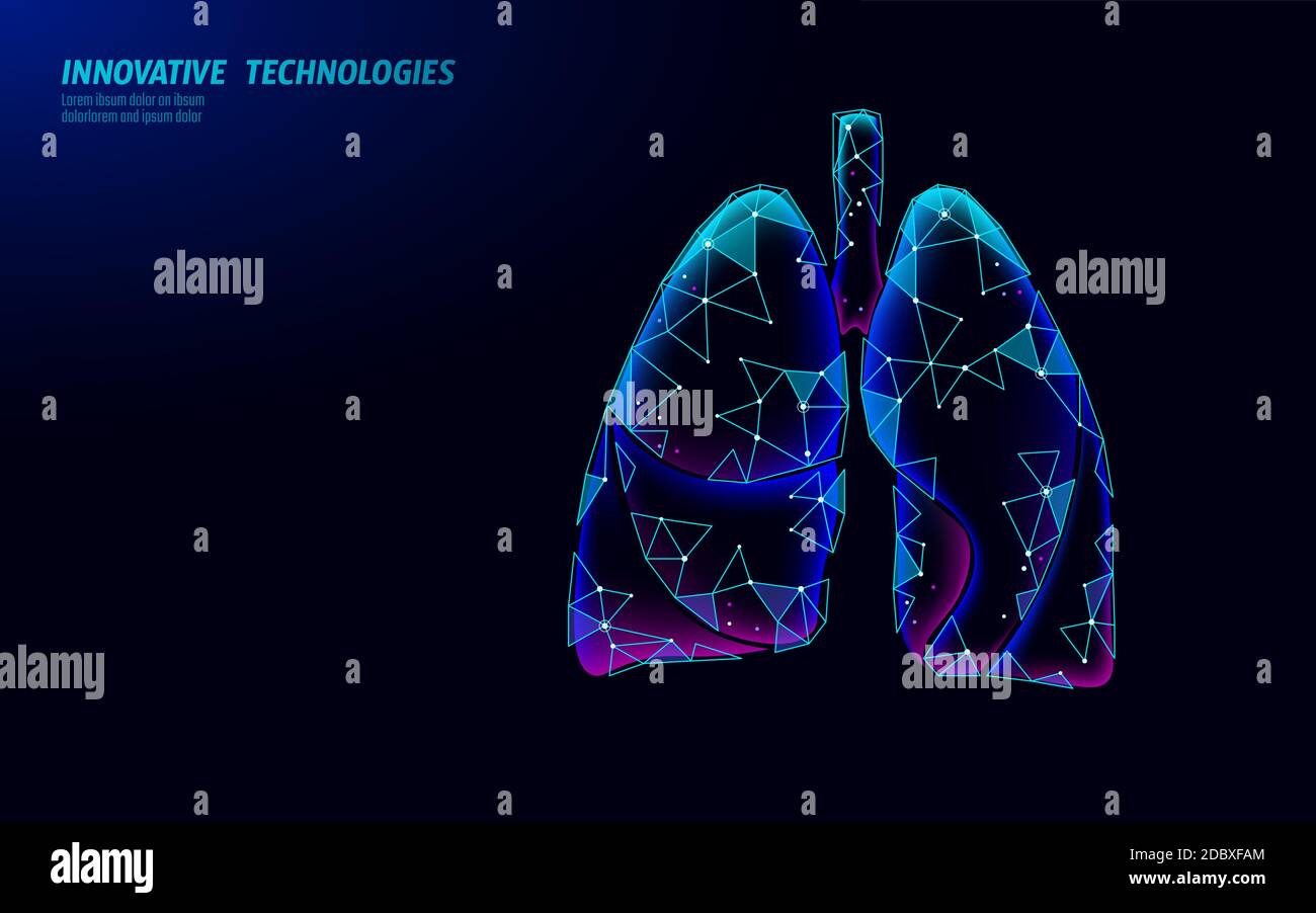 3D médecine des poumons humains concept de recherche microscopique. Analyse du traitement du coronavirus de l'infection par un virus respiratoire. Traitement de l'hôpital de tuberculose Illustration de Vecteur