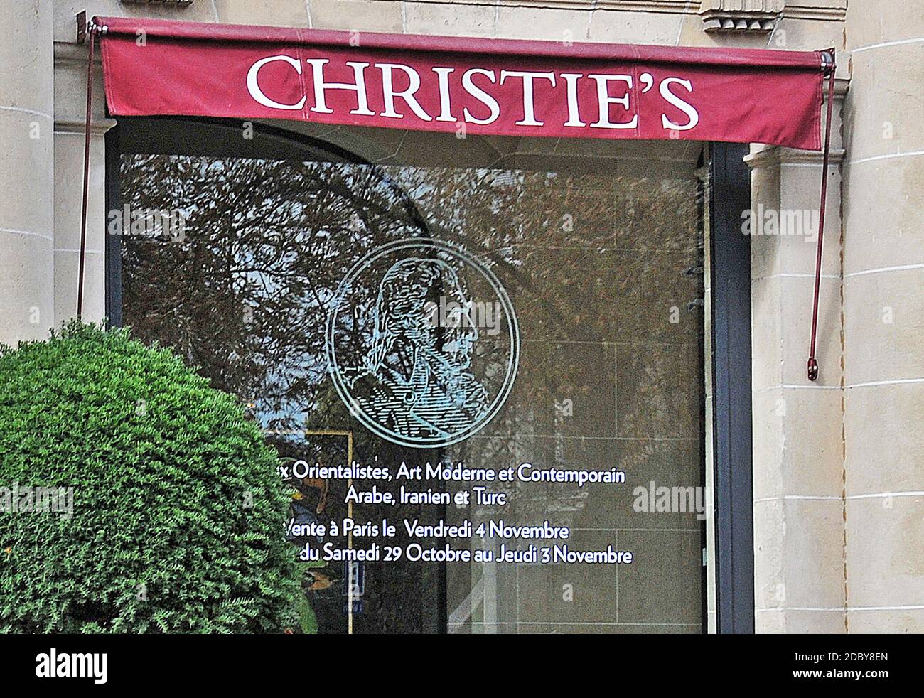Galerie Christie’s, avenue Matignon, Paris, France Banque D'Images