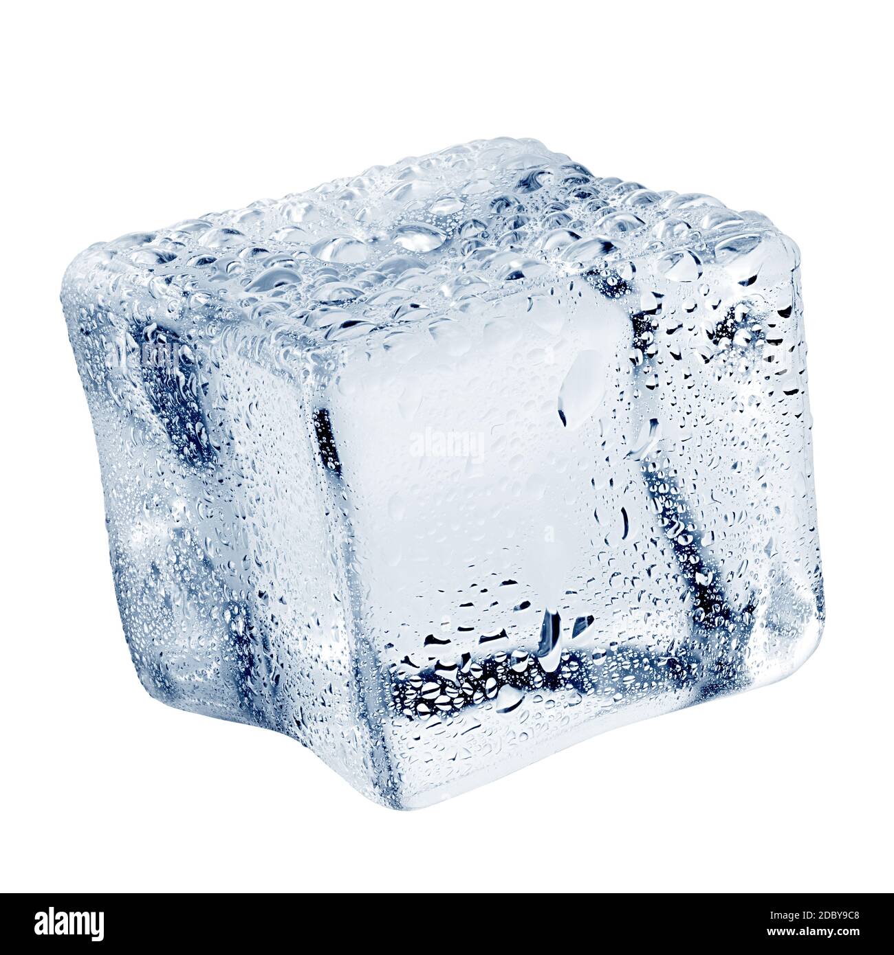 cube de glace, isolé sur fond blanc, masque, profondeur de champ totale  Photo Stock - Alamy