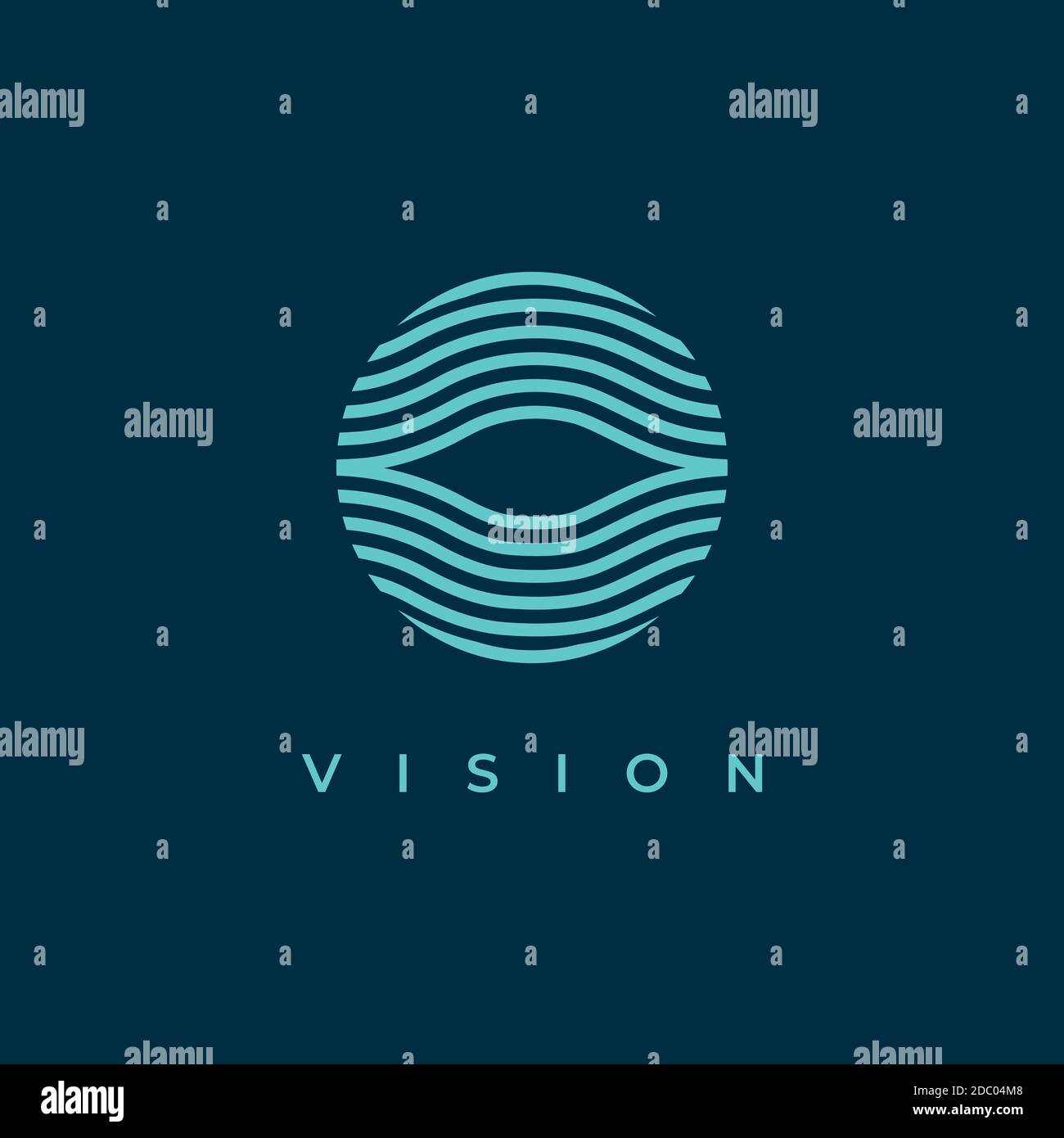 Modèle vectoriel de conception de logo de symbole d'œil abstrait.inspiration d'icône d'œil créative Illustration de Vecteur