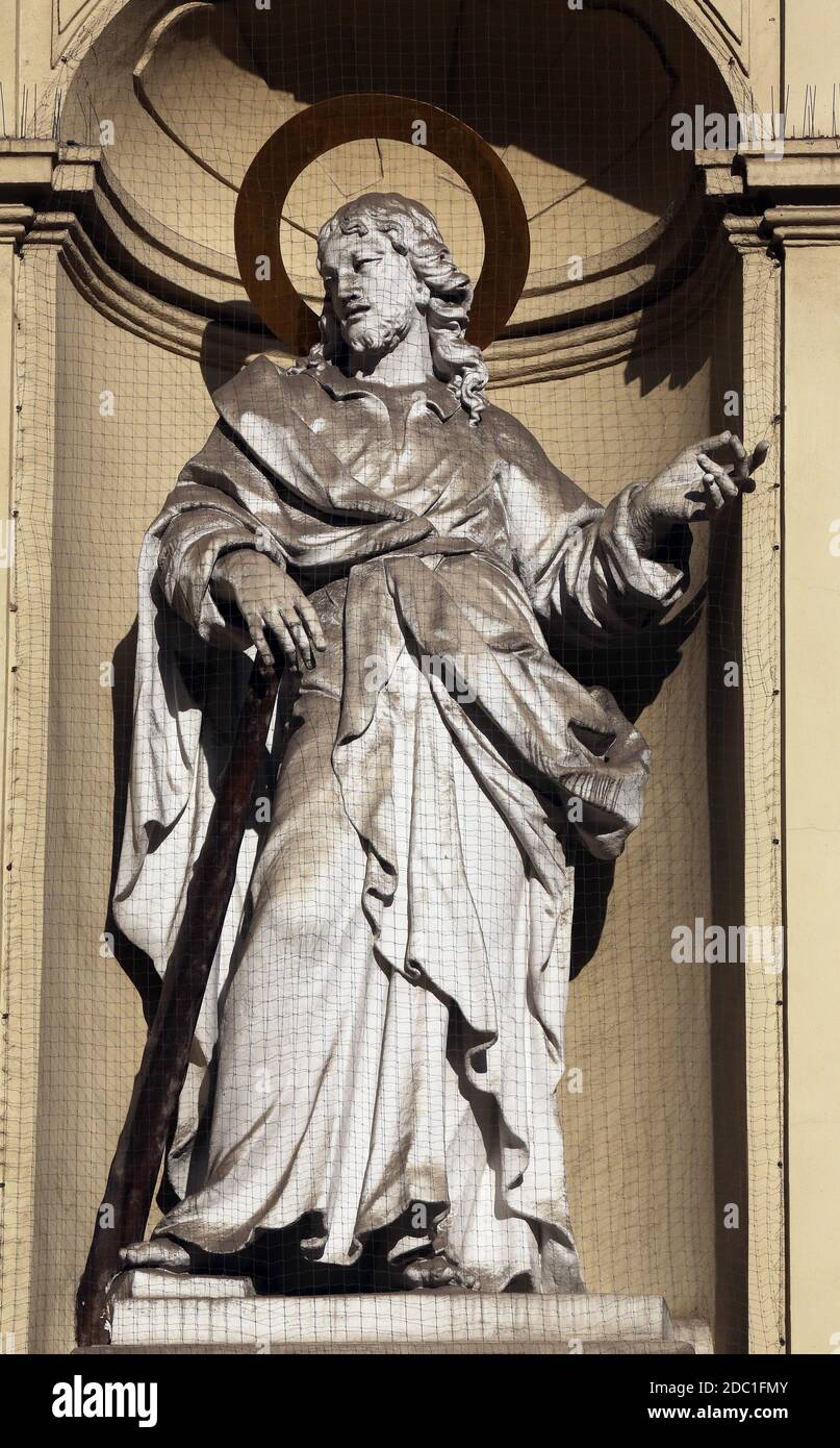 Saint Jude Thaddée, Église de Saint Pierre à Vienne, Autriche le 10 octobre 2014. Banque D'Images Saint Jude Thaddée, Église de Saint Pierre à Vienne, Autriche le 10 octobre 2014. Banque D'Images