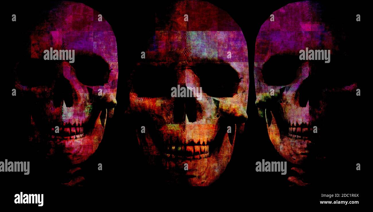 Présentation du concept de film d'horreur avec l'affiche d'Halloween Budget Banque D'Images