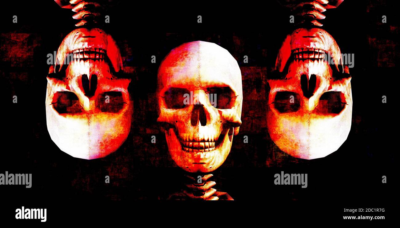 Présentation du concept de film d'horreur avec l'affiche d'Halloween Budget Banque D'Images