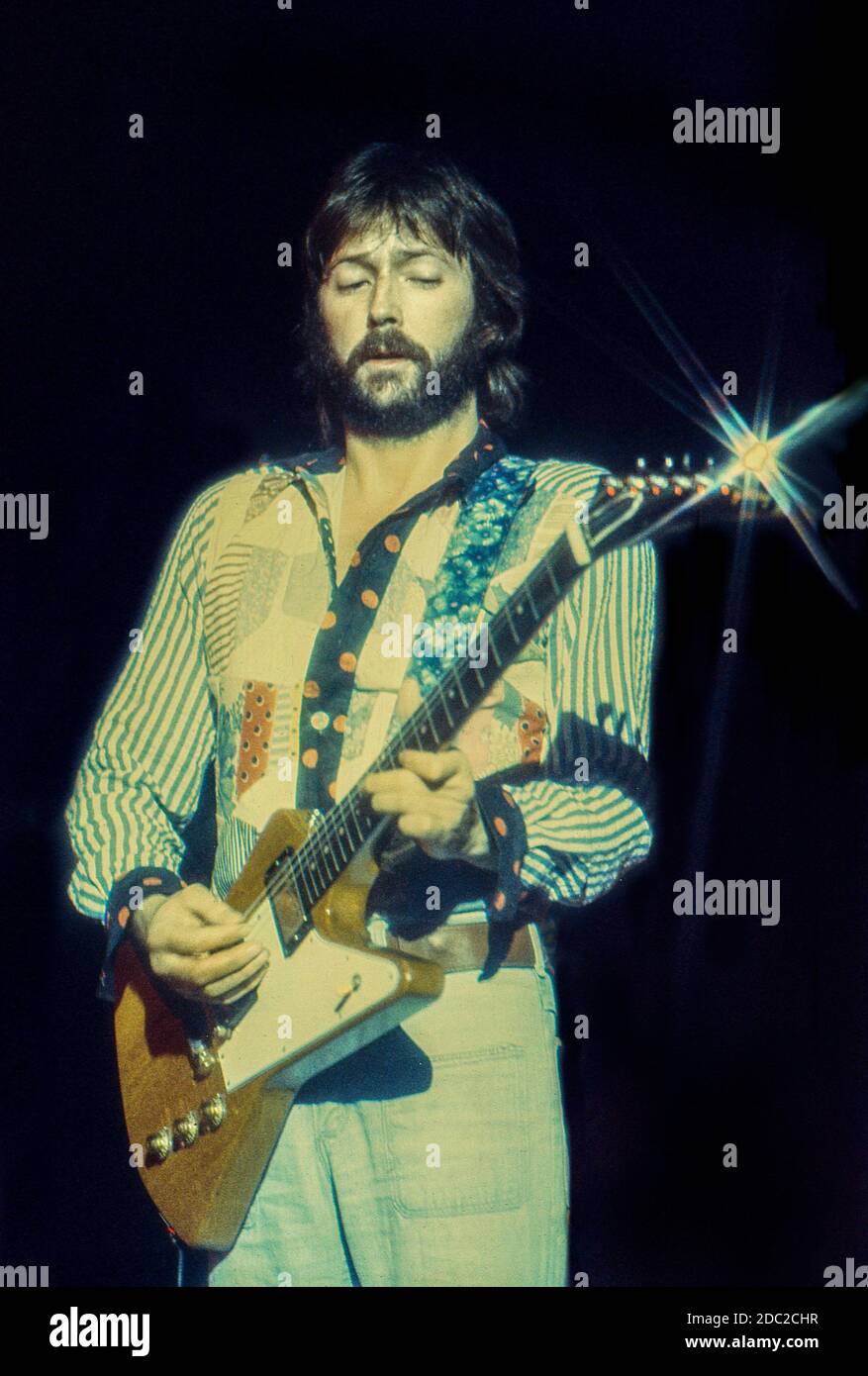 Eric Clapton en concert à Hammersmith Odeon le 4 décembre 1974 Photo