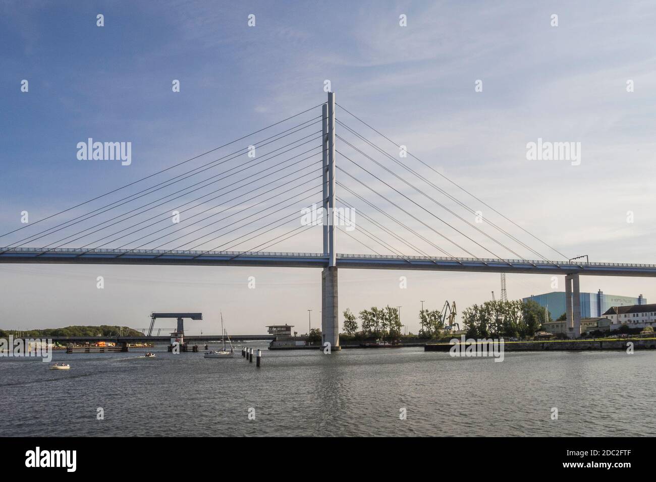 Allemagne - Pont du barrage de Rügen à Stralsund Banque D'Images