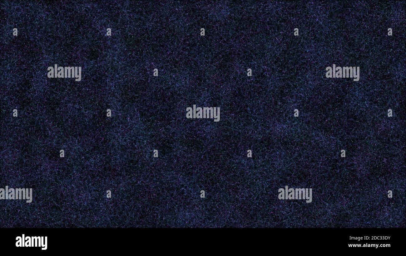 système nerveux voir au microscope, rendu de l'illustration Banque D'Images